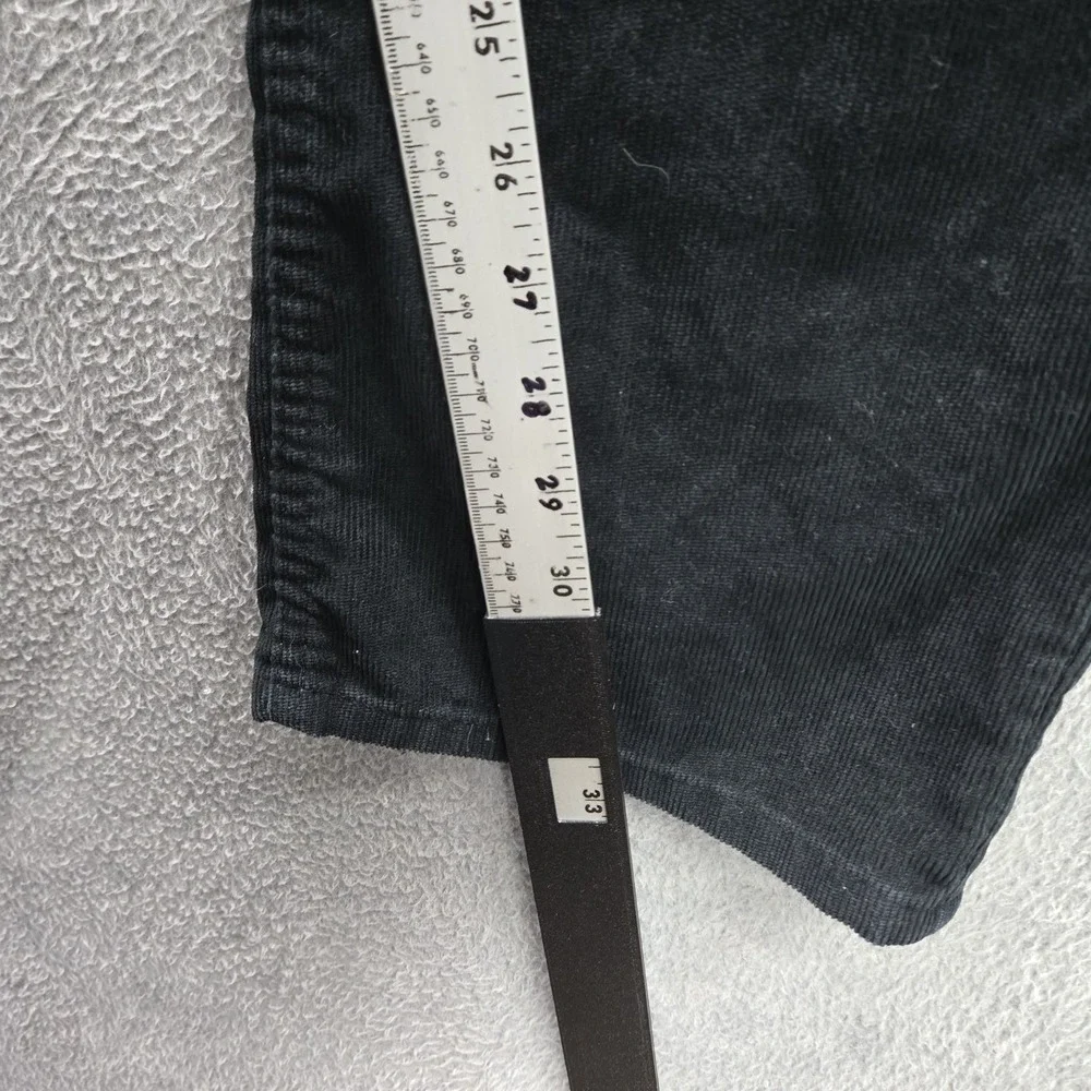 Levi's 514 Men Jeans 33X32 Black‎ Straight Fit Corduroy 33